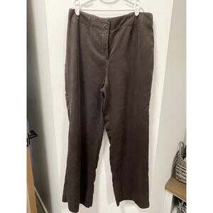 J. Jill‎ Tencel Full Wide Leg Pants Brown Size Medium